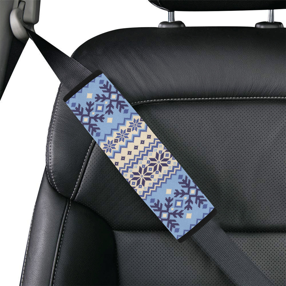 Nordic Pattern Print Design A03 Car Seat Belt Cover