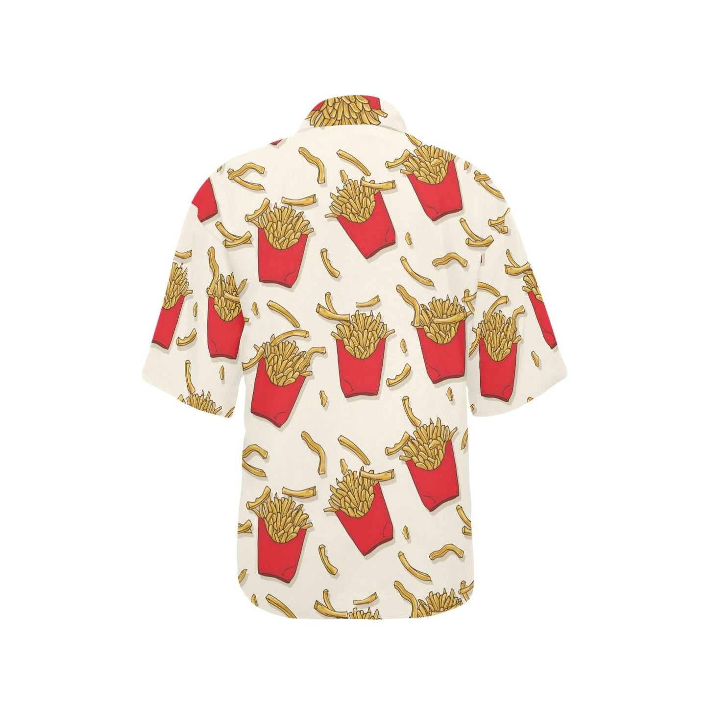 French Fried Pattern Print Design 01 Women's Hawaiian Shirt