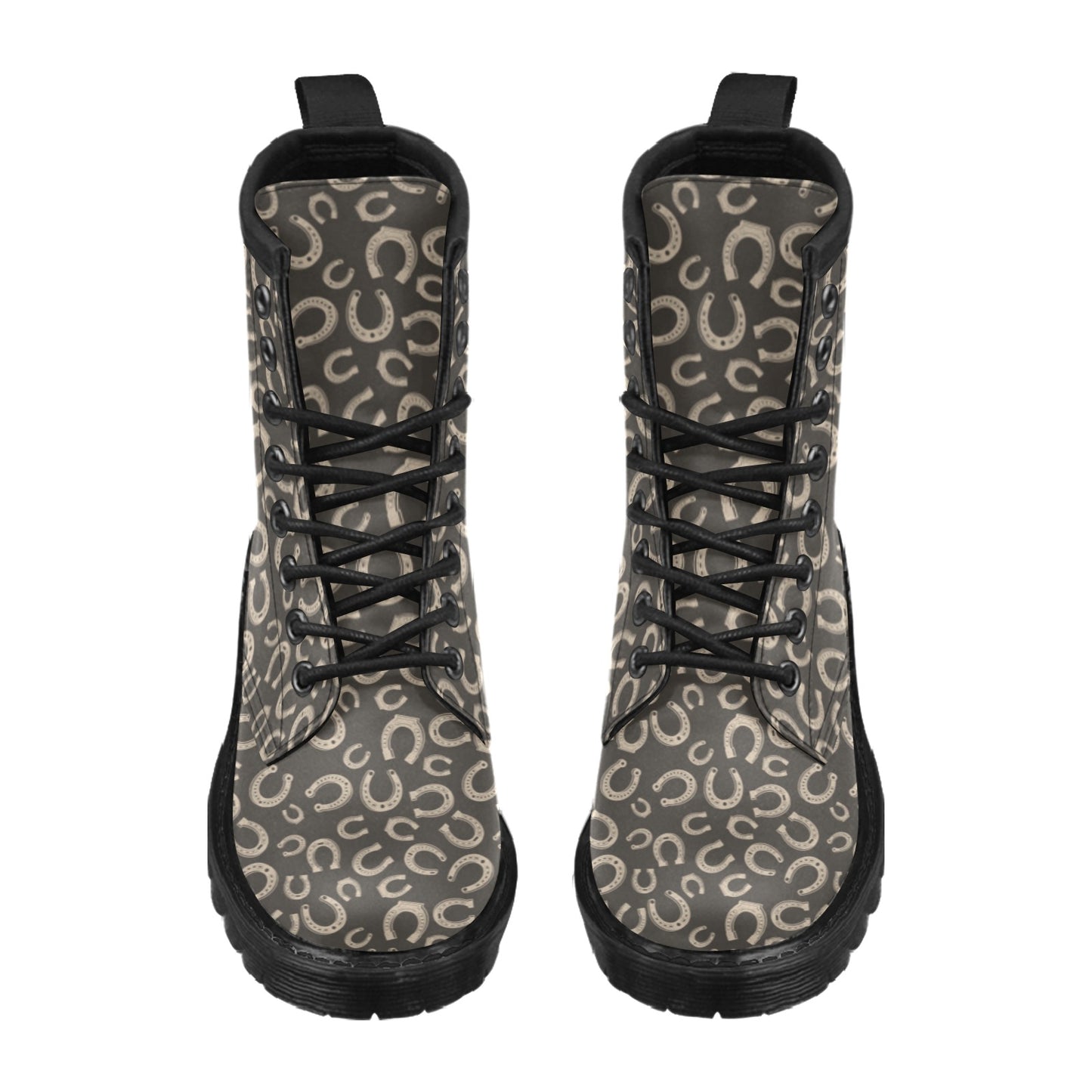 Horseshoe Print Design LKS303 Women's Boots