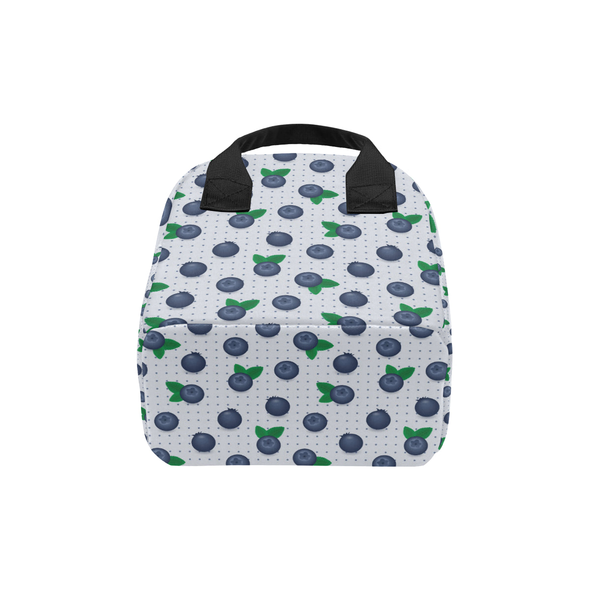 Blueberry Pattern Print Design BB02 Insulated Lunch Bag