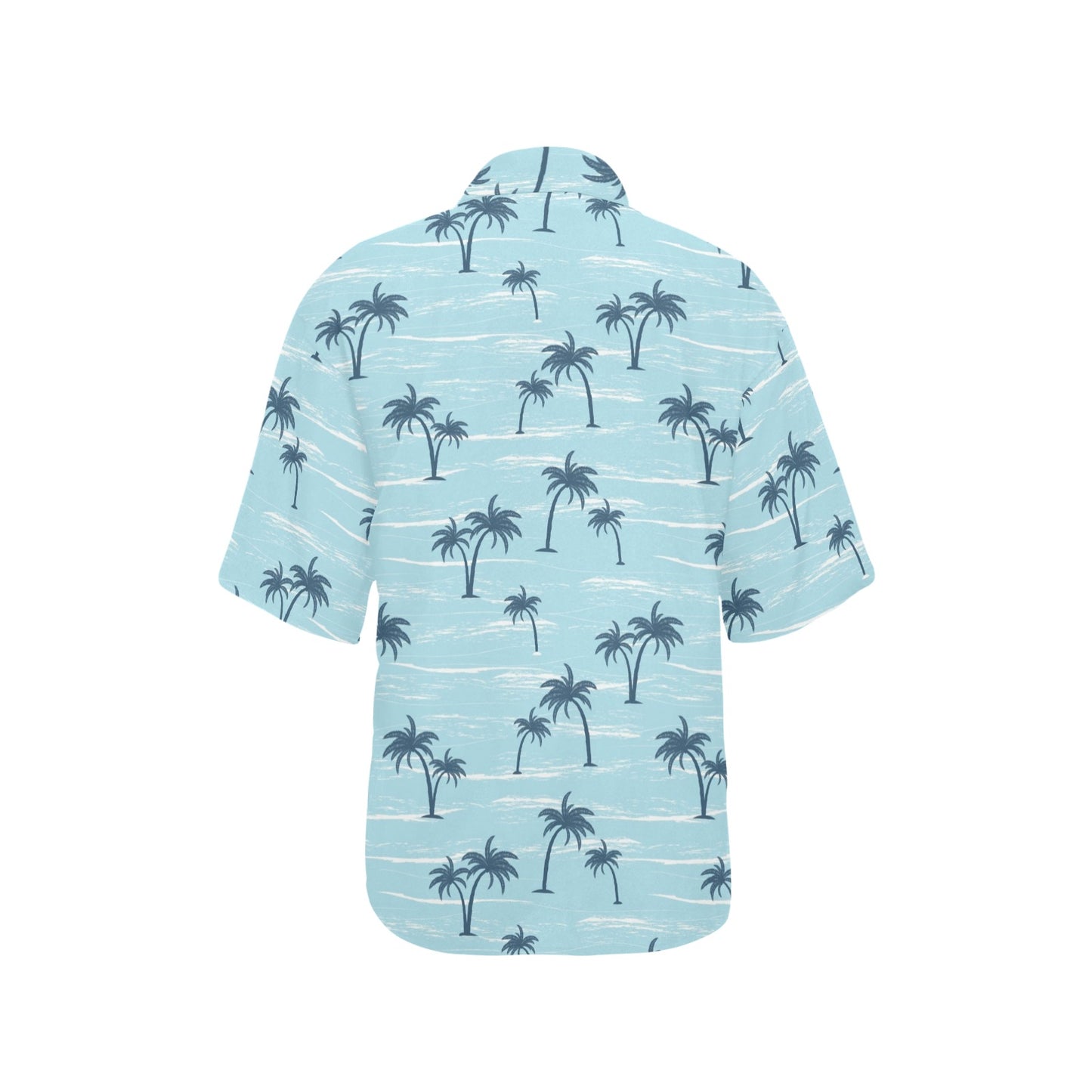 Palm Tree Pattern Print Design PT04 Women's Hawaiian Shirt