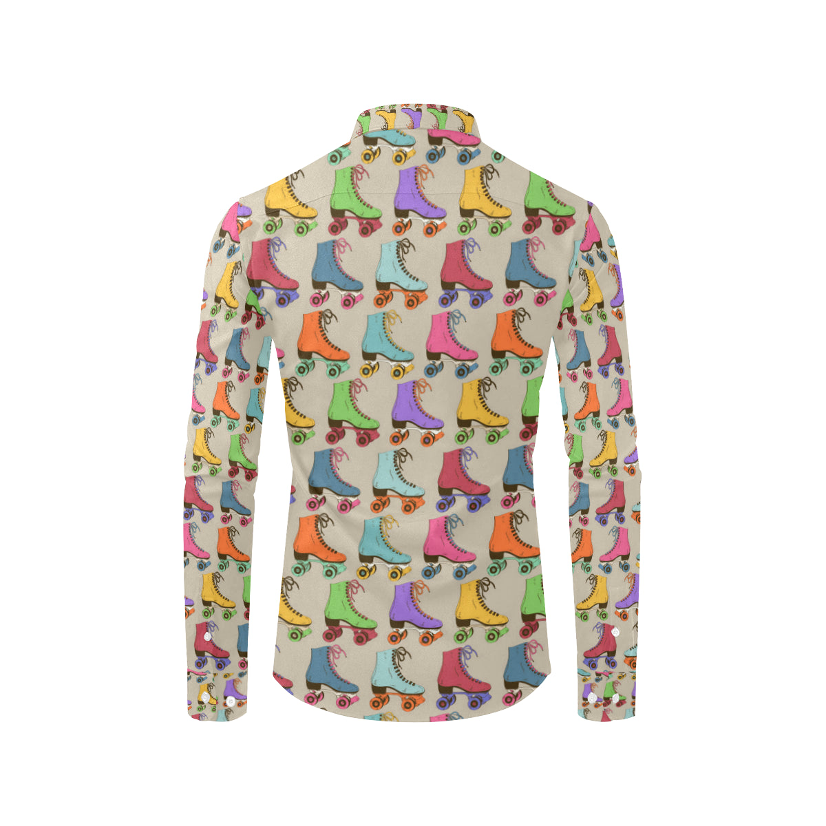 Roller skate Pattern Print Design A01 Men's Long Sleeve Shirt