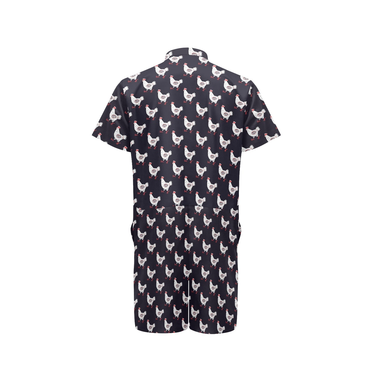 Chicken Pattern Print Design 03 Men's Romper