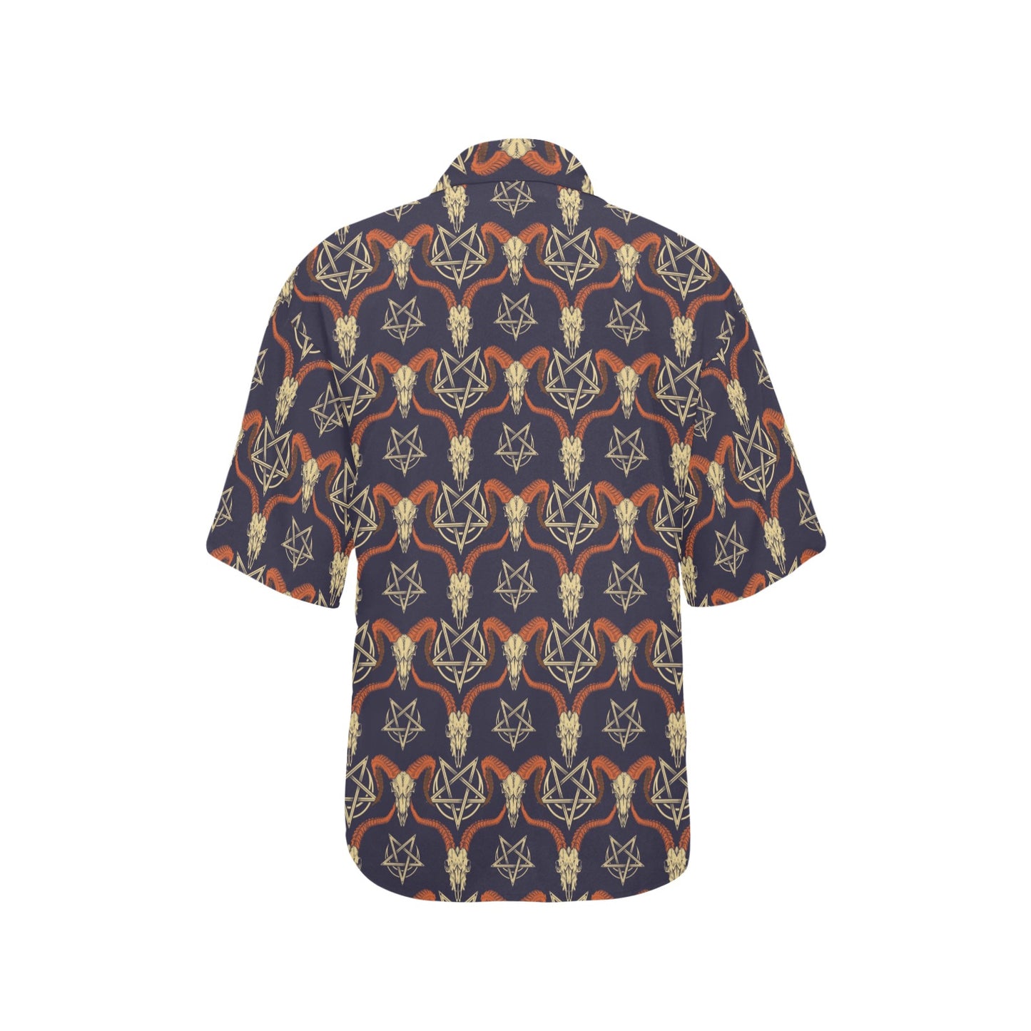 Buffalo Head Print Design LKS403 Women's Hawaiian Shirt