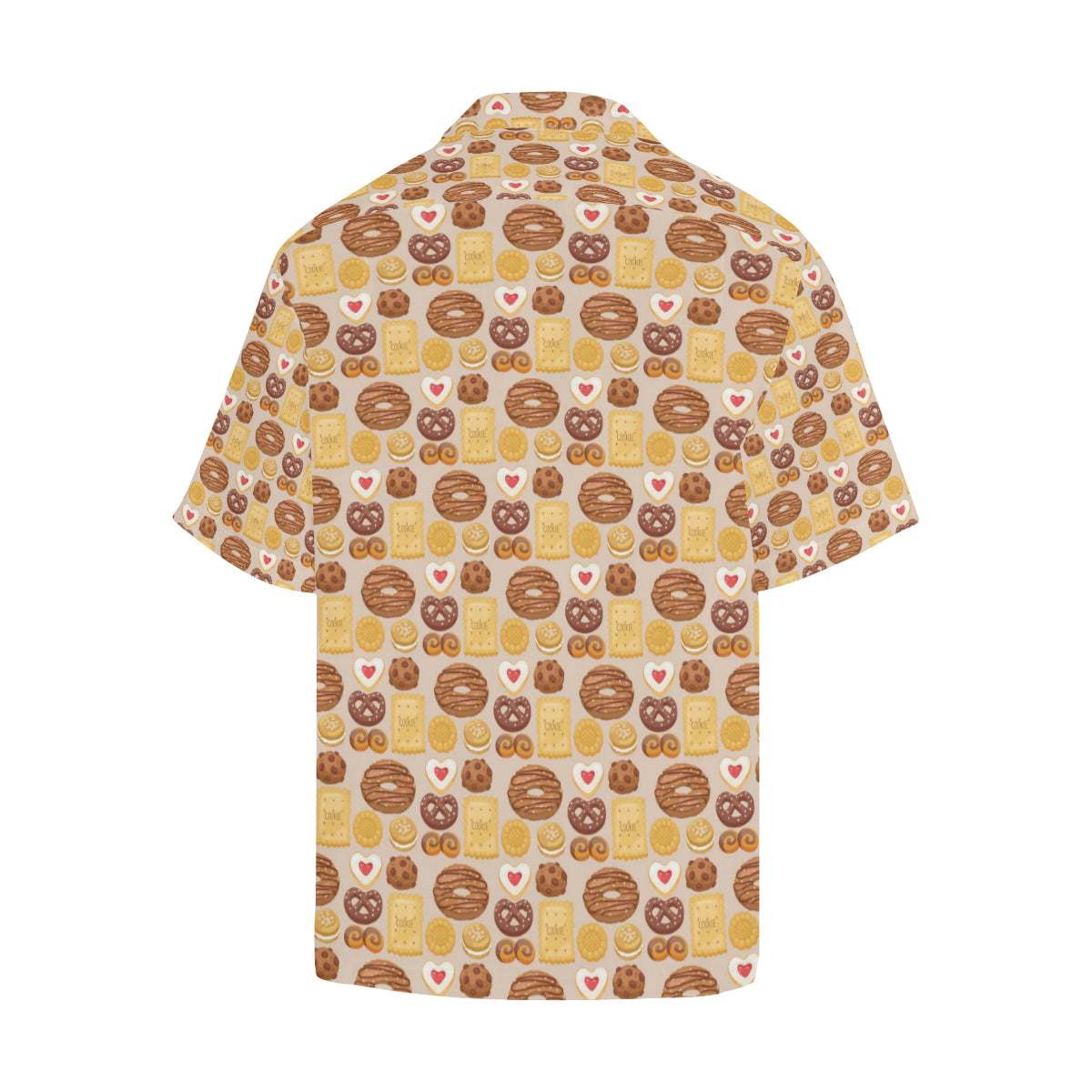Cookie Pattern Print Design 02 Men's Hawaiian Shirt