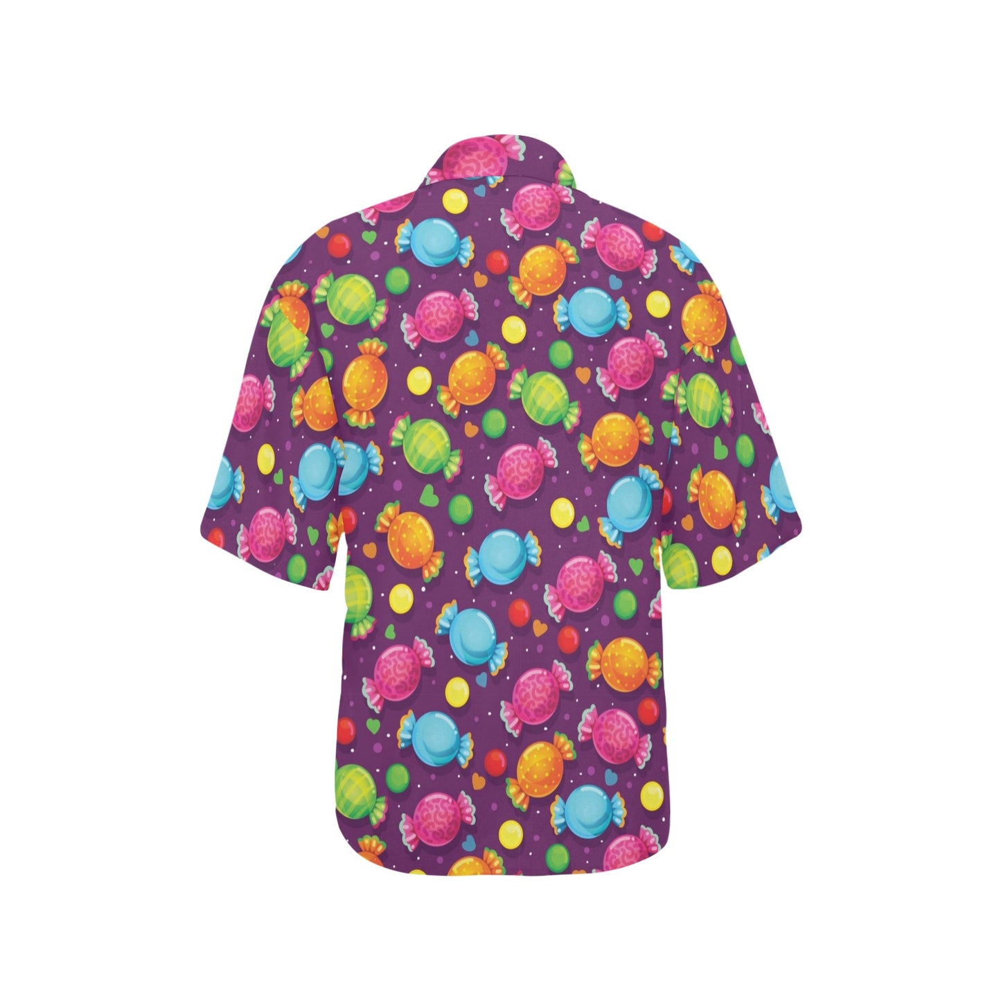 Candy Pattern Print Design CA05 Women's Hawaiian Shirt