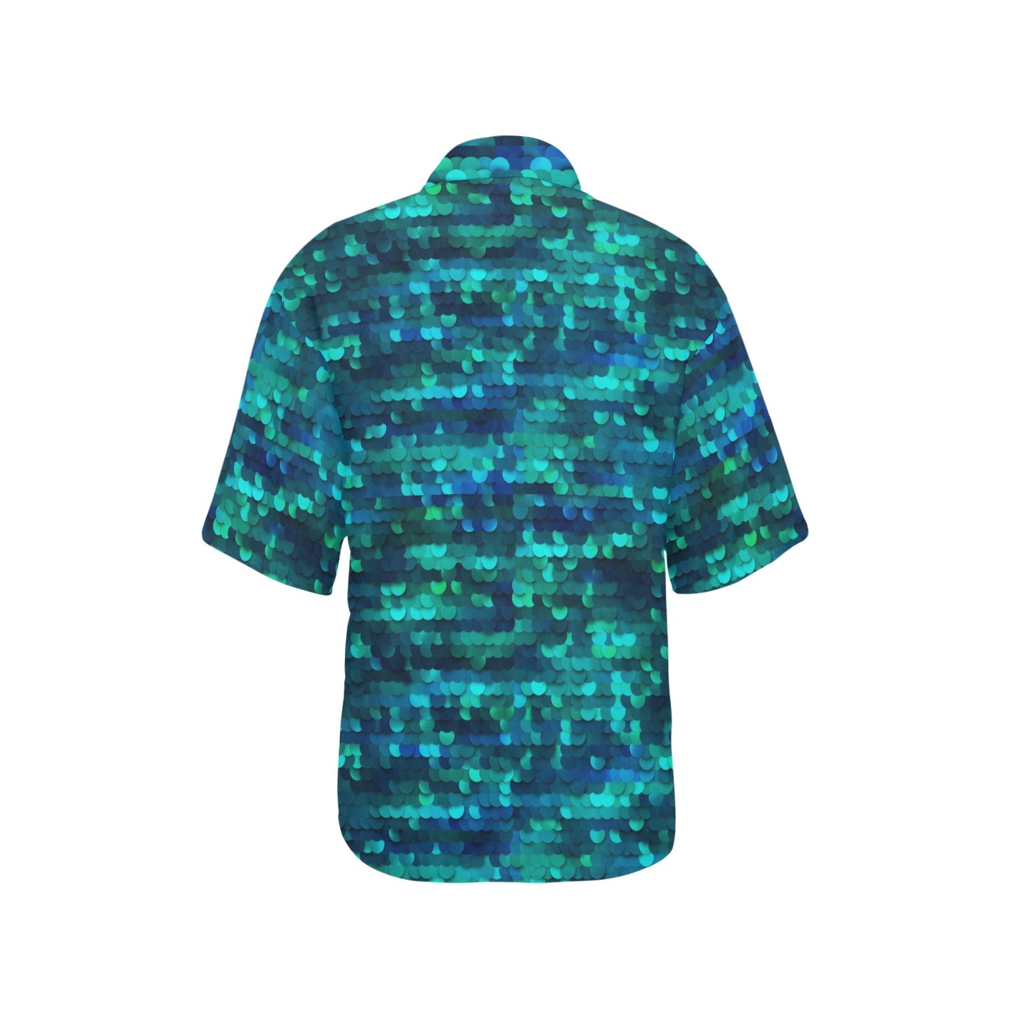 Mermaid Scales Pattern Print Design 06 Women's Hawaiian Shirt