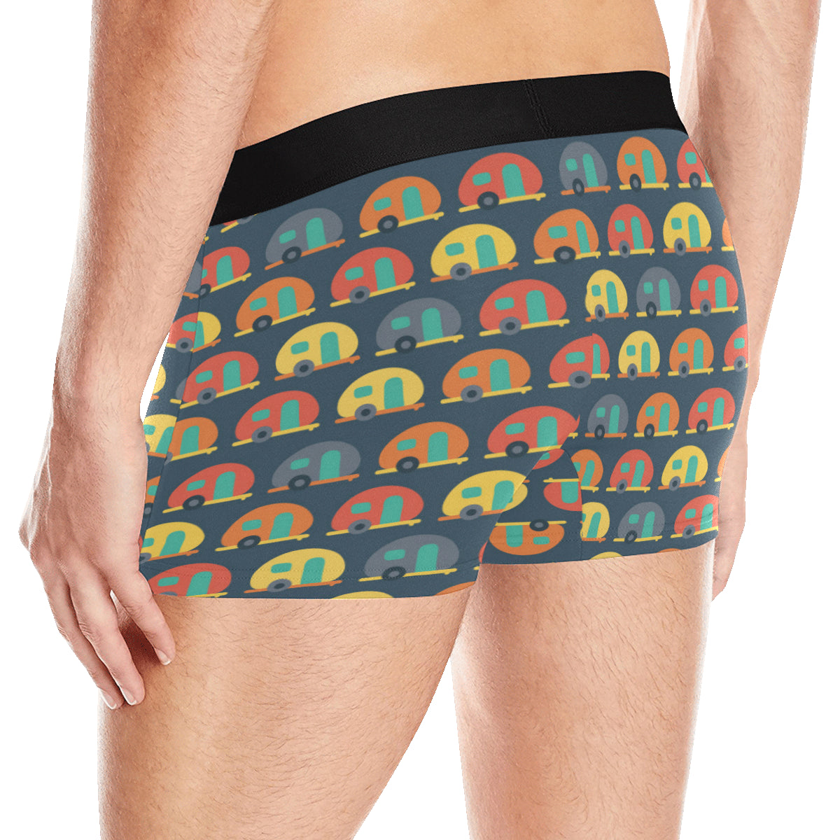 Camper Pattern Print Design 02 Men's Boxer Briefs