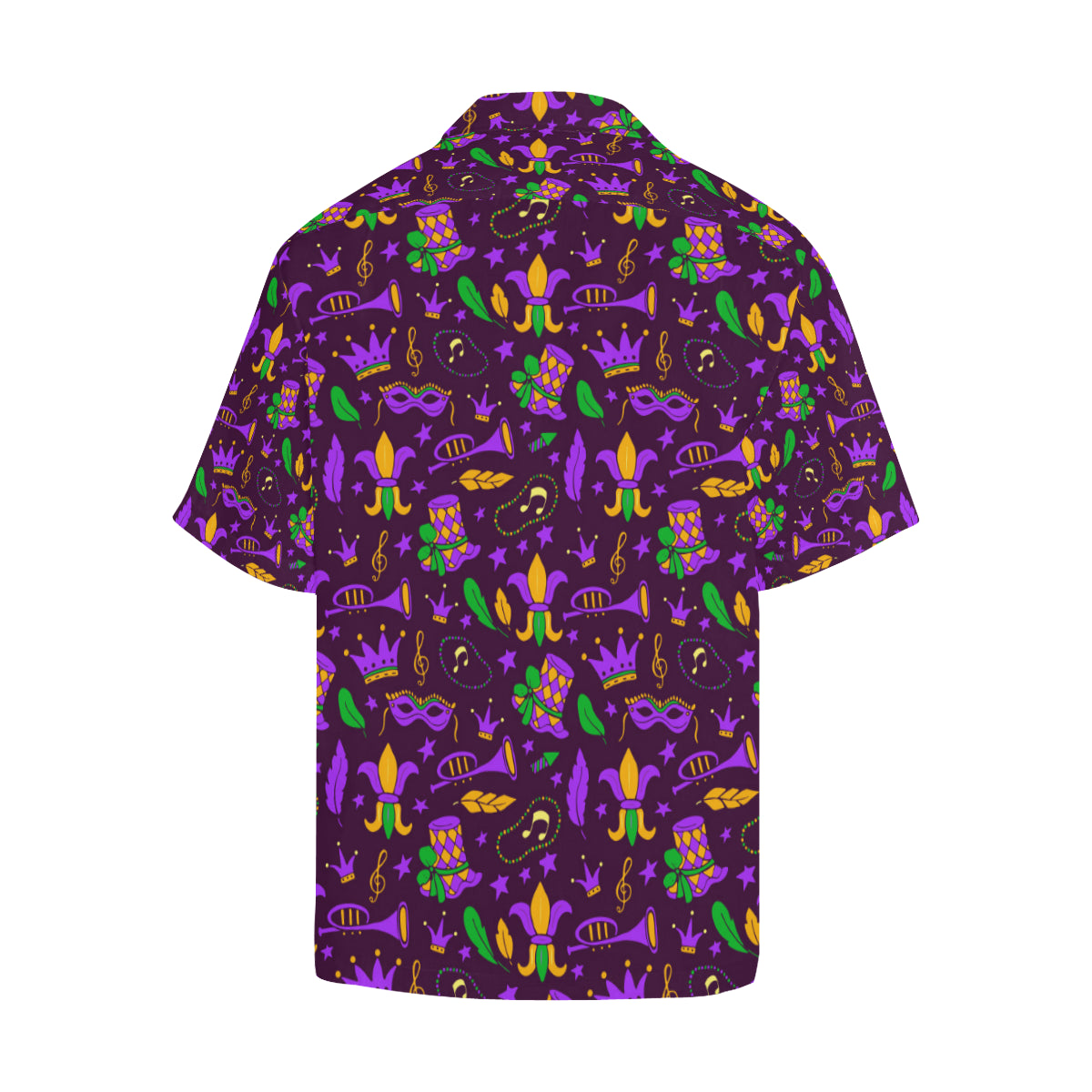 Mardi Gras Pattern Print Design 08 Men's Hawaiian Shirt