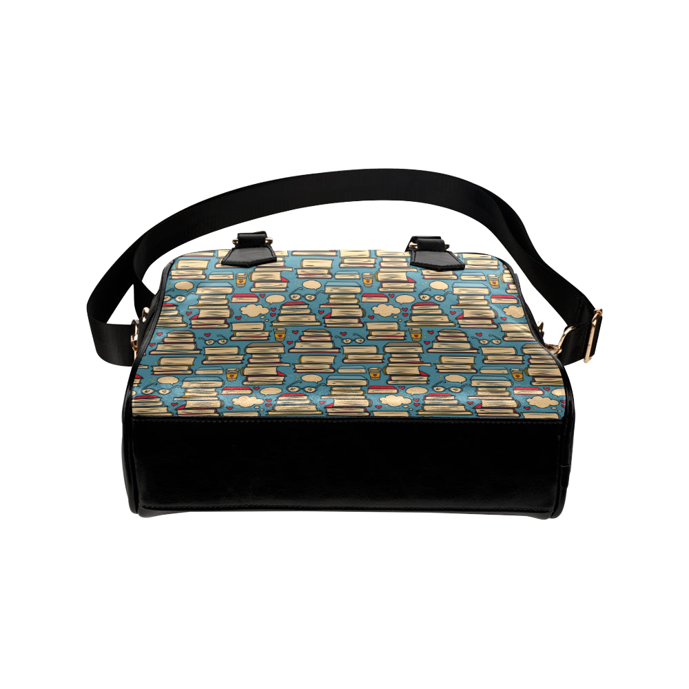 Book Pattern Print Design 03 Shoulder Handbag