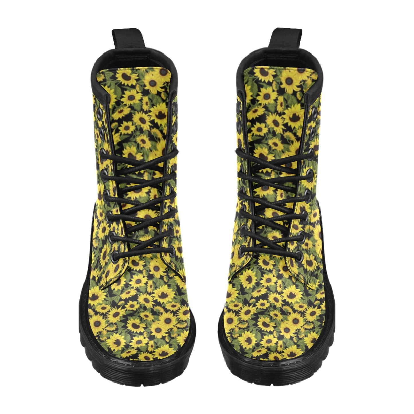 Sunflower Fresh Bright Color Print Women's Boots