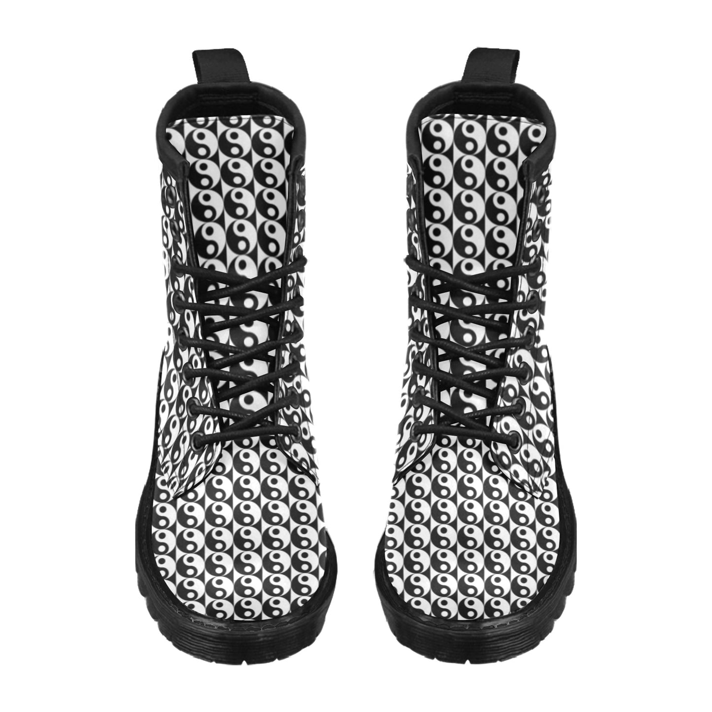 Yin Yang Classic Pattern Design Print Women's Boots