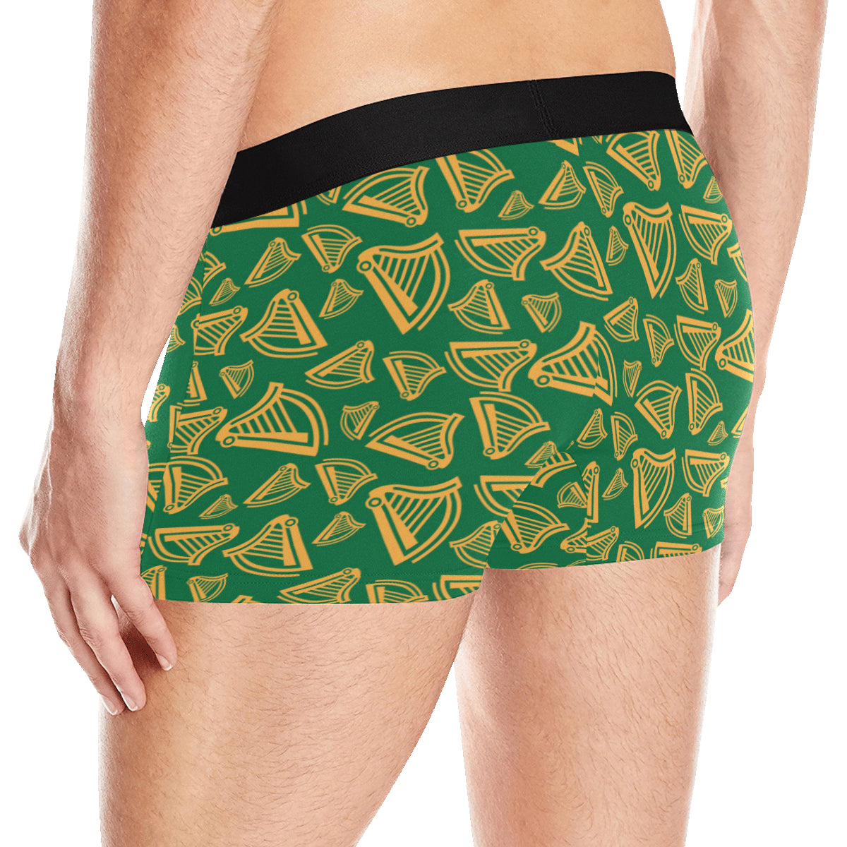 Harp Pattern Print Design 03 Men's Boxer Briefs