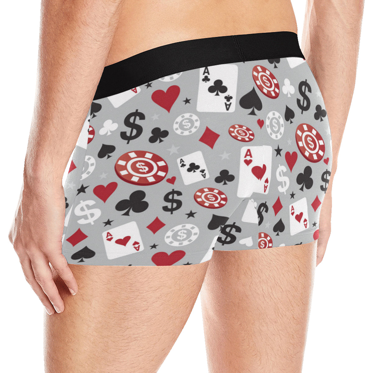 Casino Pattern Print Design 01 Men's Boxer Briefs