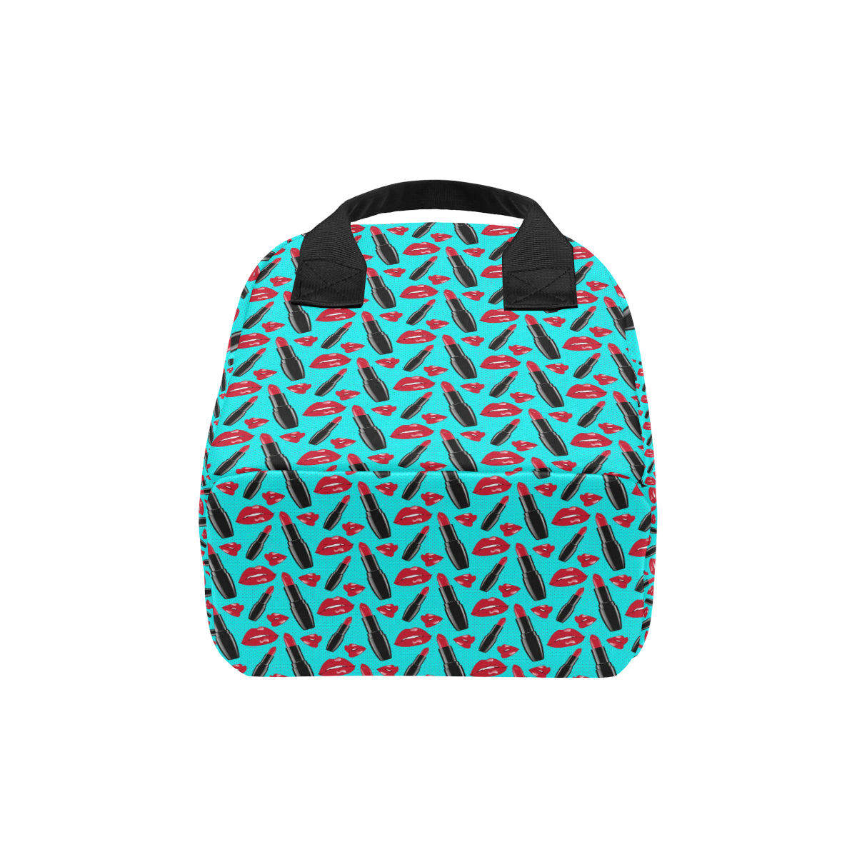 Lipstick Pattern Print Design LT02 Insulated Lunch Bag