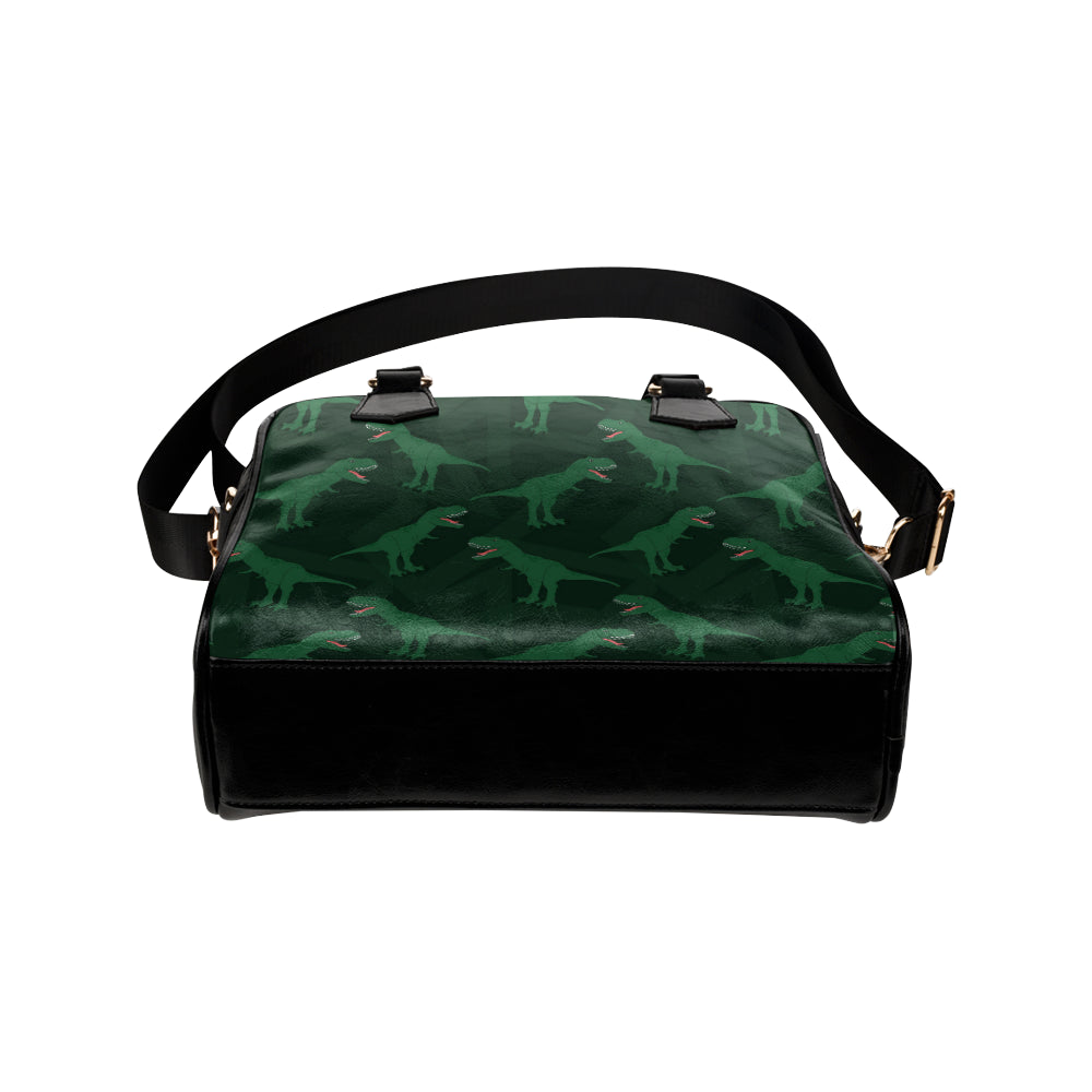 T Rex Pattern Print Design A06 Shoulder Handbag