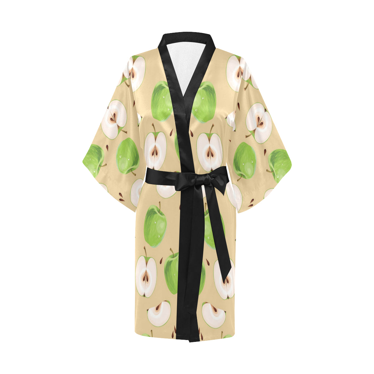 Apple Pattern Print Design AP07 Women Kimono Robe