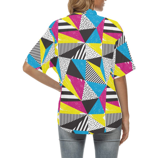 80s Pattern Print Design 2 Women's Hawaiian Shirt
