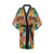 Amaryllis Pattern Print Design AL06 Women Kimono Robe