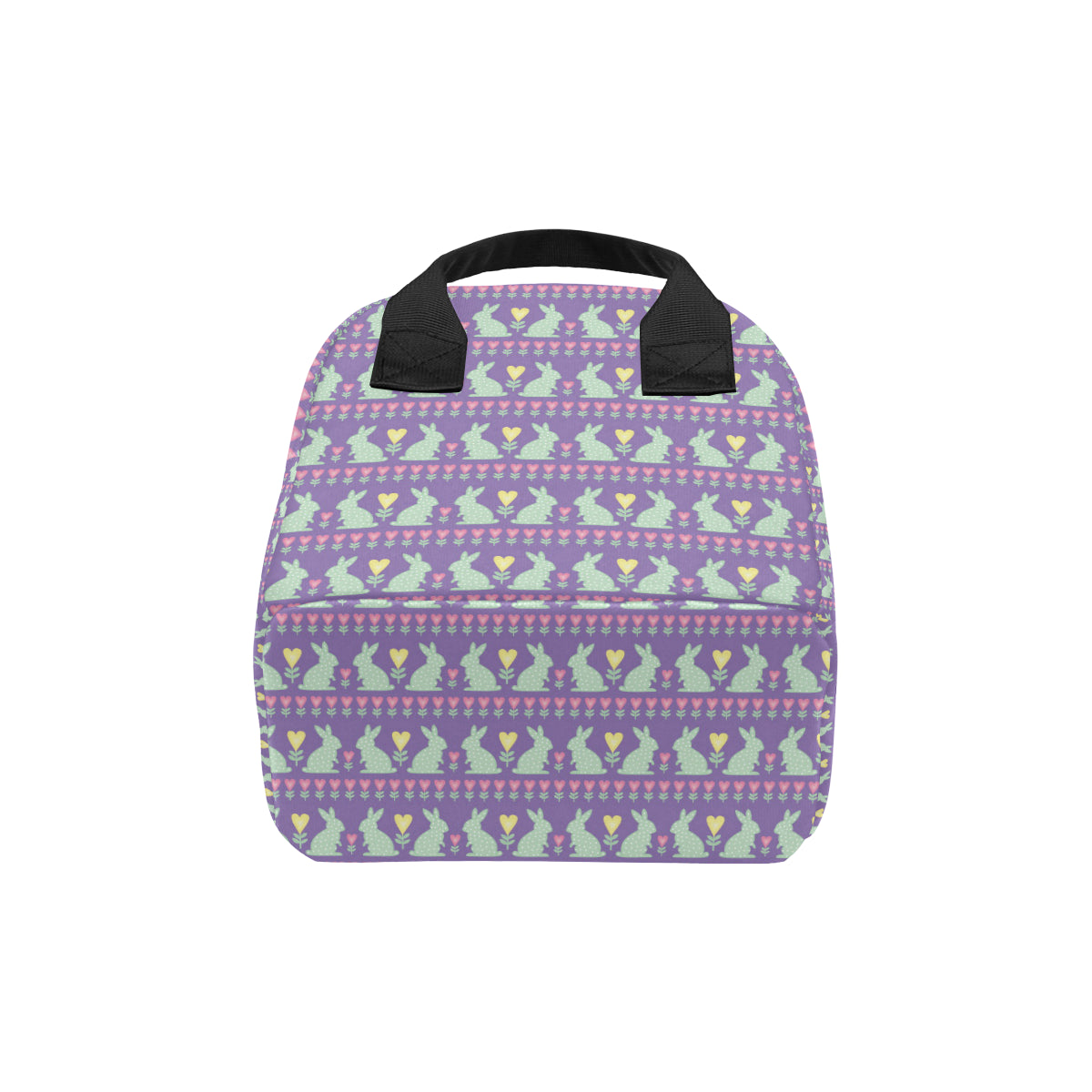 Rabbit Pattern Print Design RB01 Insulated Lunch Bag