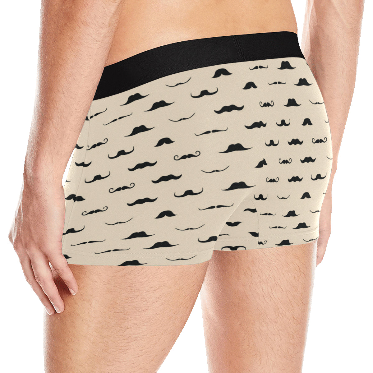 Mustache Pattern Print Design A03 Men's Boxer Briefs