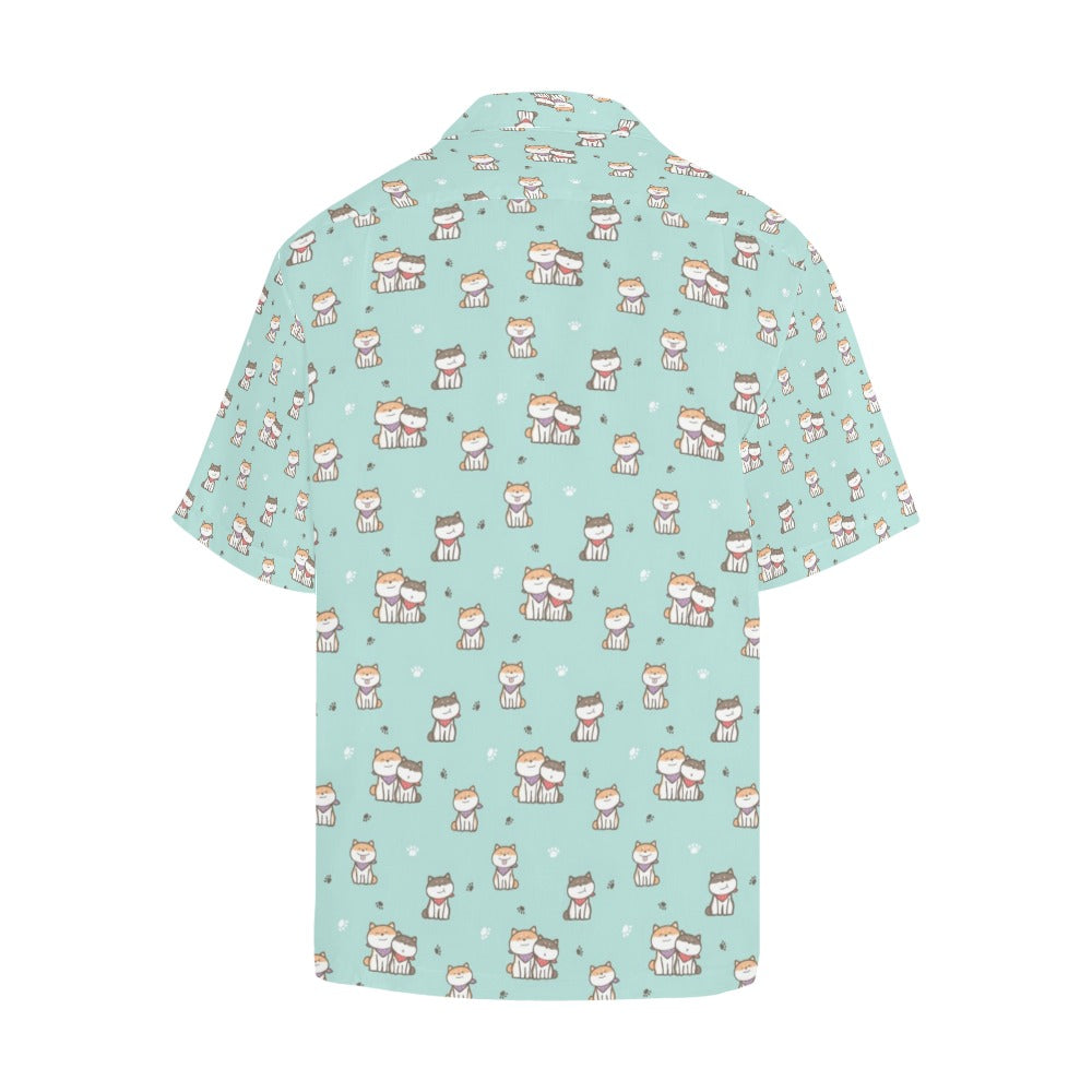 Shiba Inu Print Design LKS302 Men's Hawaiian Shirt