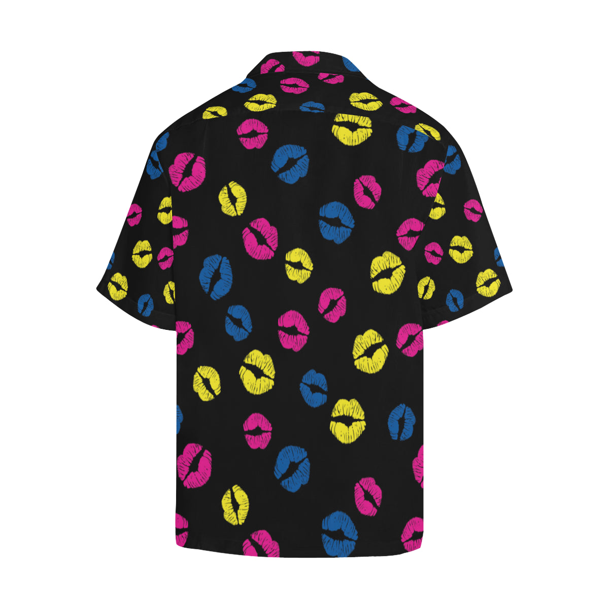 Lip Neon Color Pattern Print Design 01 Men's Hawaiian Shirt