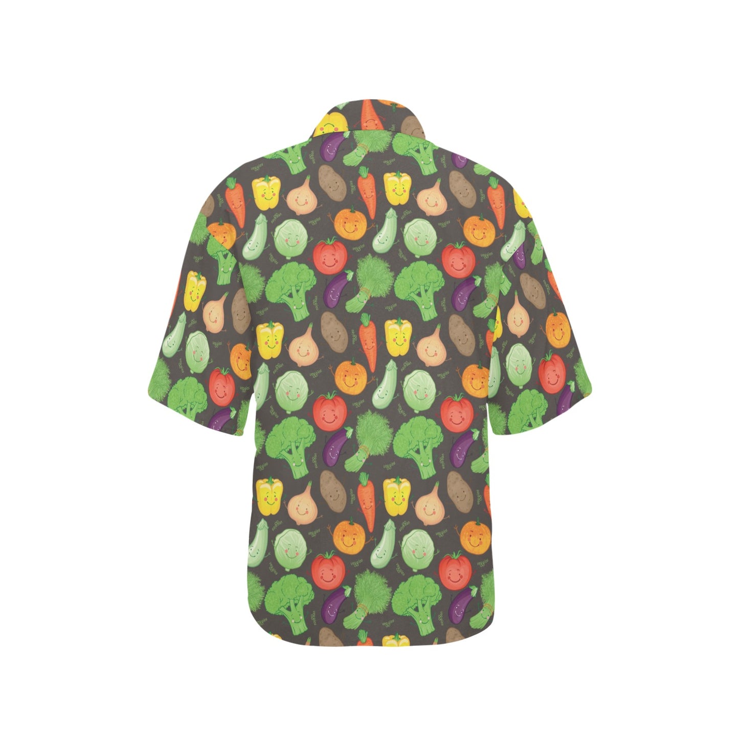 Vegan Funny Themed Design Print Women's Hawaiian Shirt