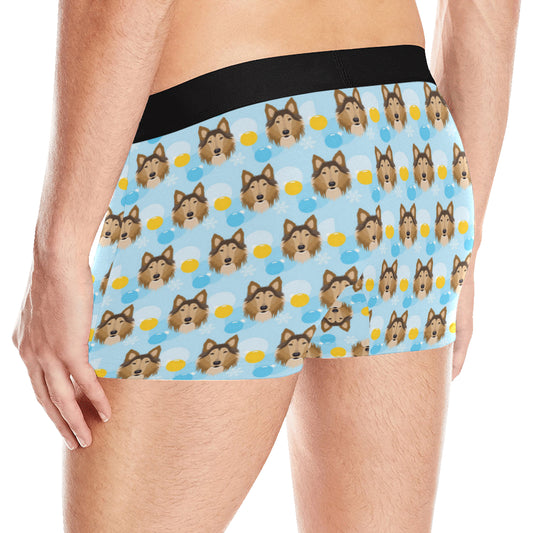 Collies Pattern Print Design 02 Men's Boxer Briefs
