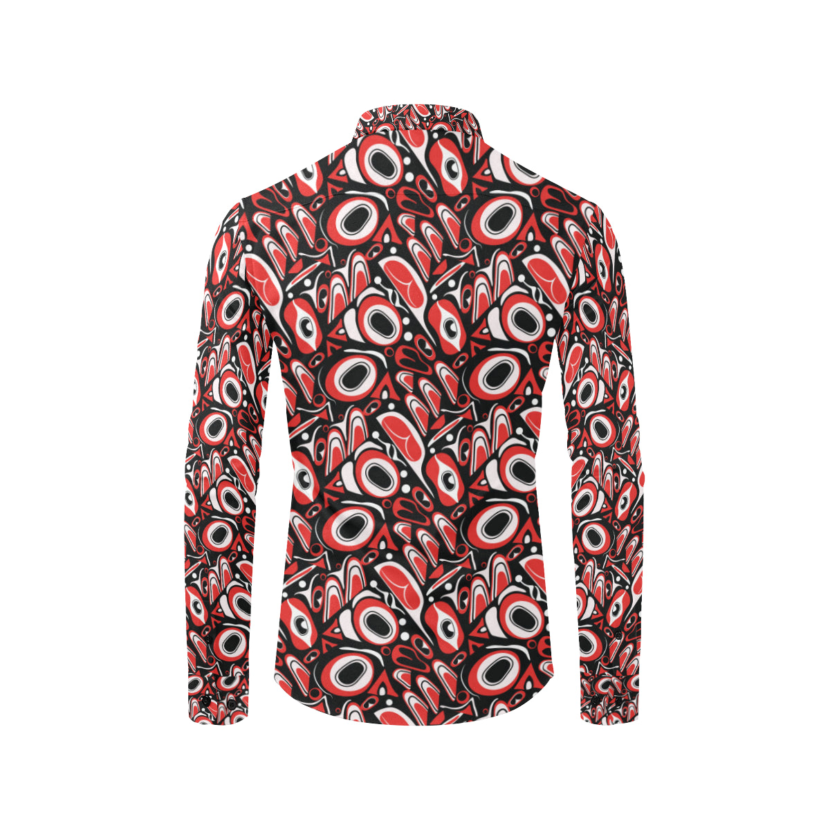 Totem Pole Texture Design Men's Long Sleeve Shirt