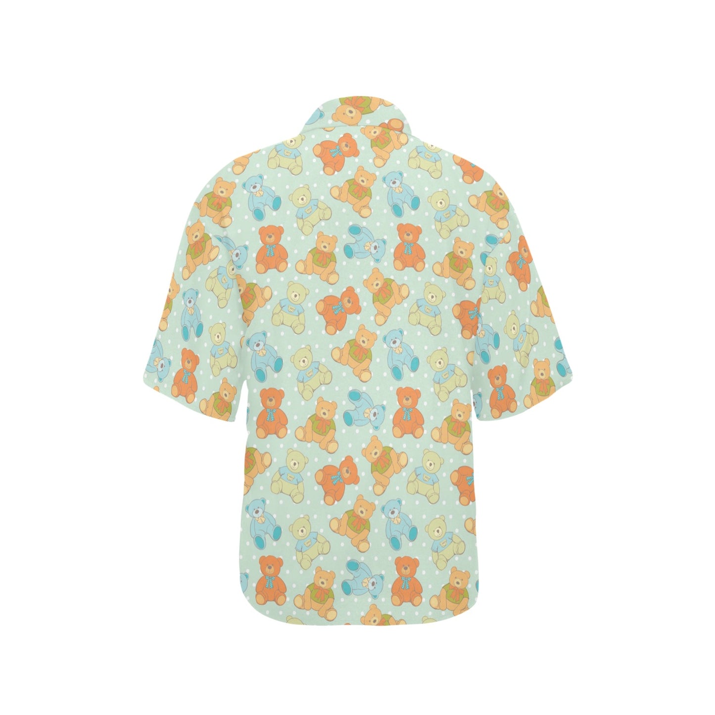 Bear Pattern Print Design 02 Women's Hawaiian Shirt