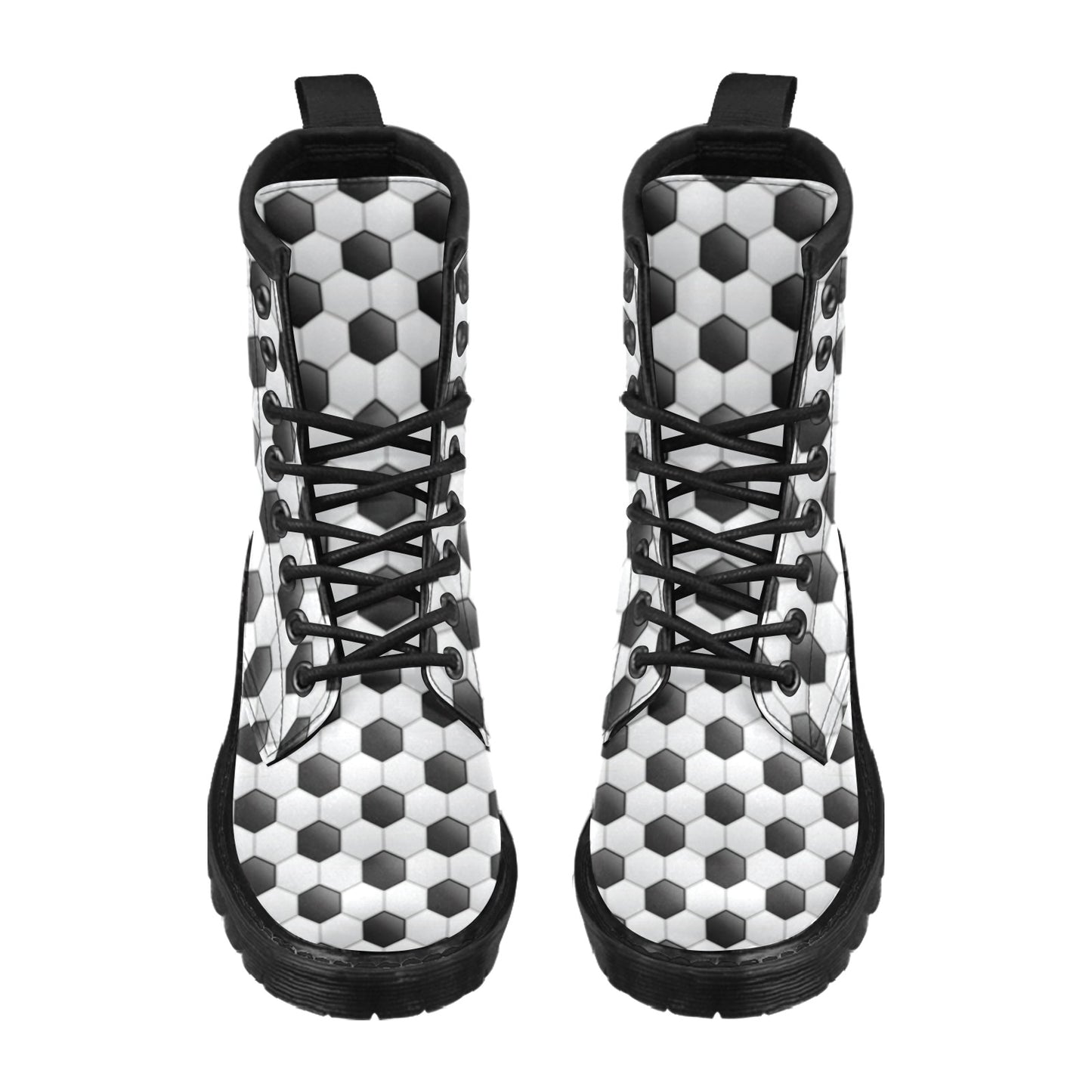 Soccer Ball Texture Print Pattern Women's Boots