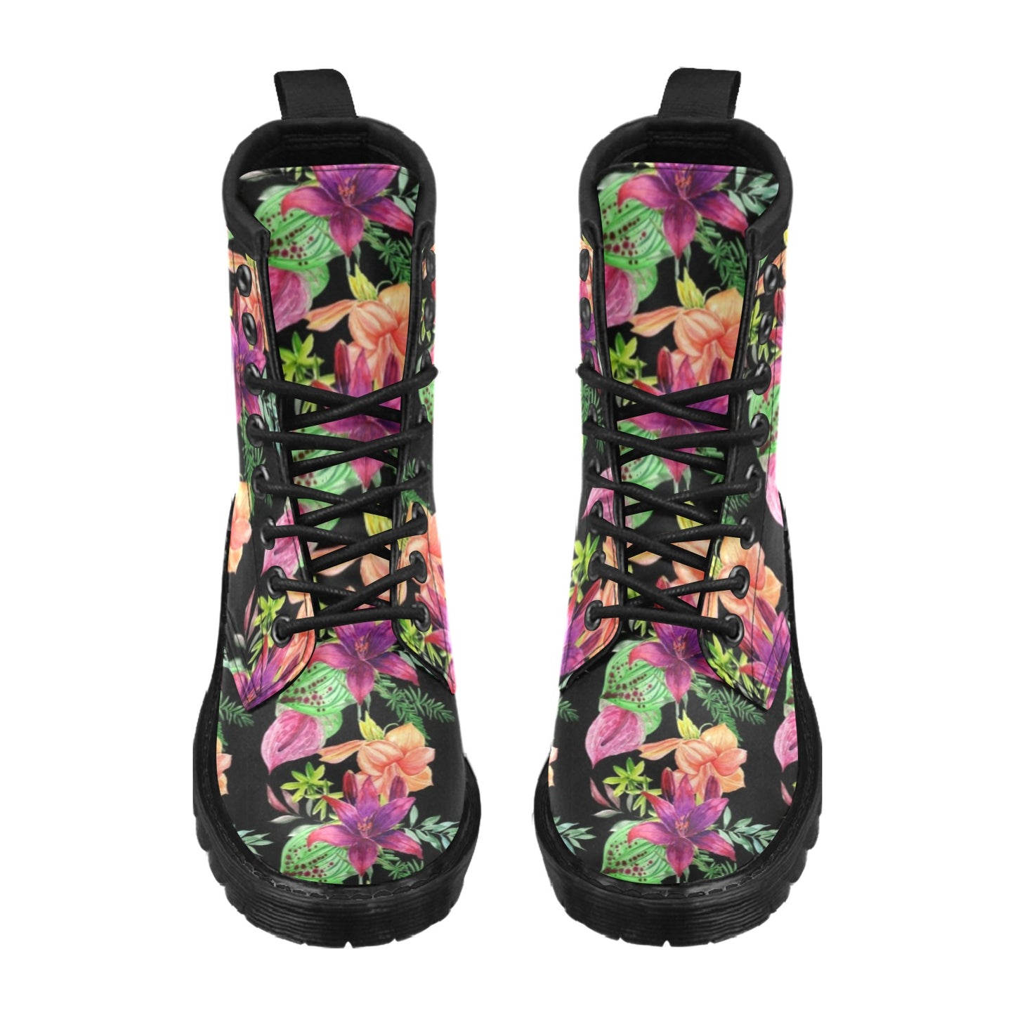Amaryllis Pattern Print Design AL09 Women's Boots