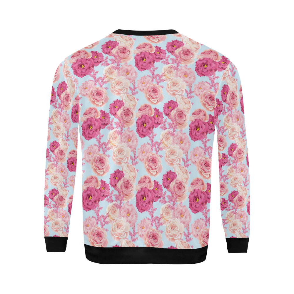 Lisianthus Pattern Print Design LT05 Men Long Sleeve Sweatshirt