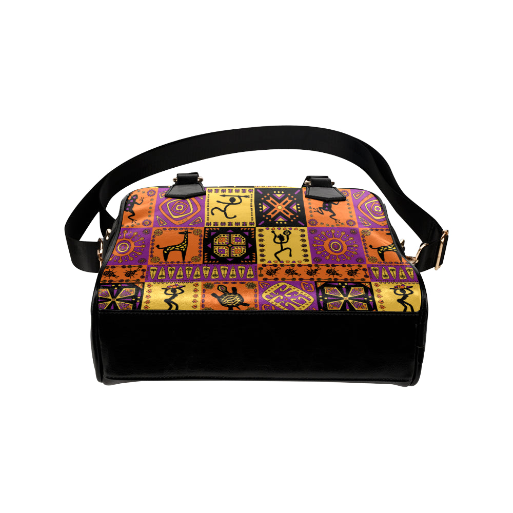 African Pattern Print Design 02 Shoulder Handbag