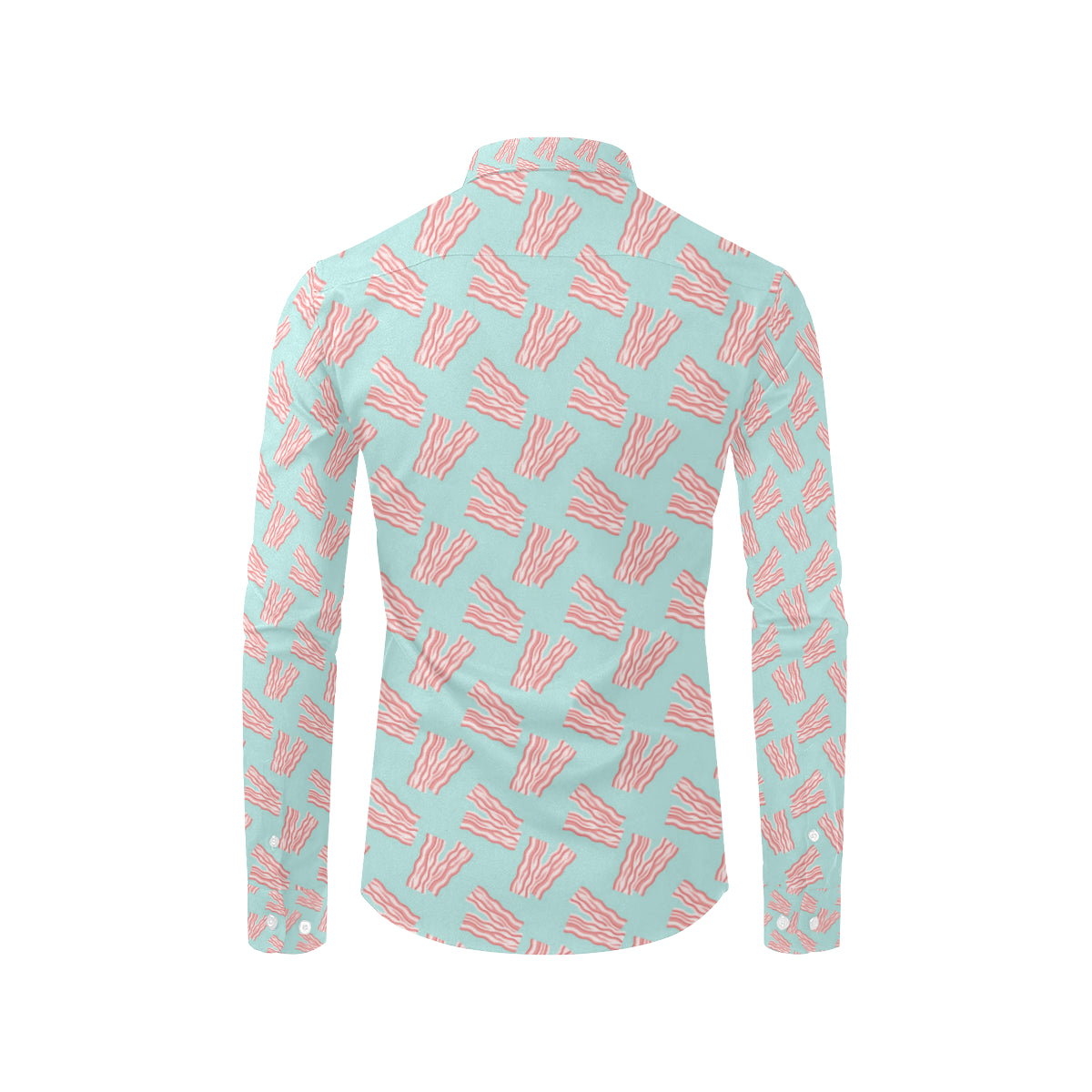 Bacon Pattern Print Design 04 Men's Long Sleeve Shirt