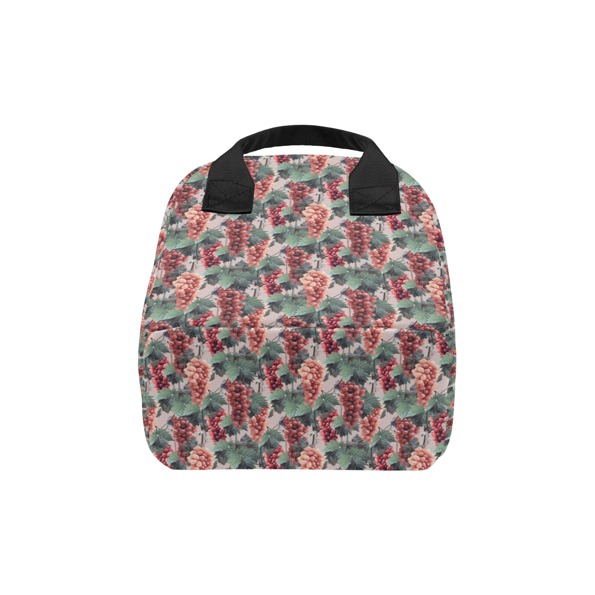 Grape Pattern Print Design GP01 Insulated Lunch Bag