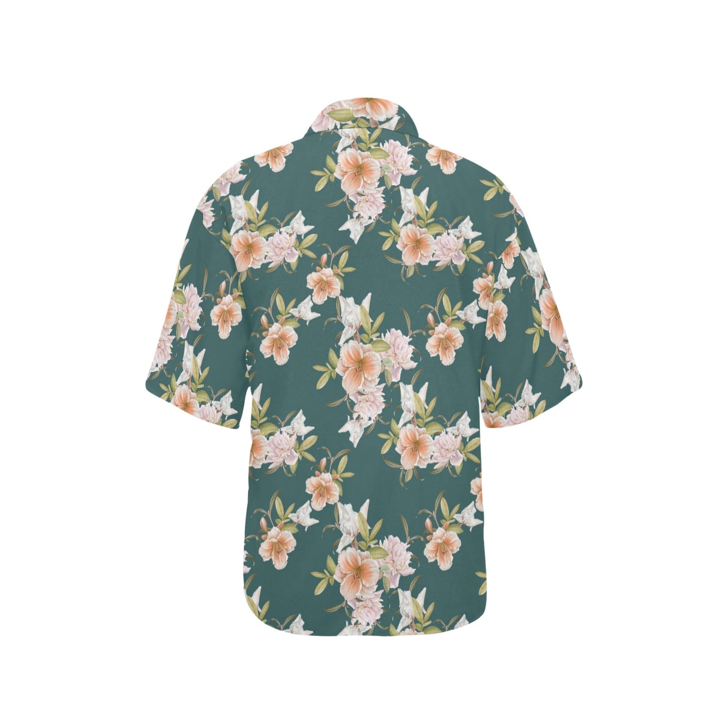 Iris Pattern Print Design IR01 Women's Hawaiian Shirt