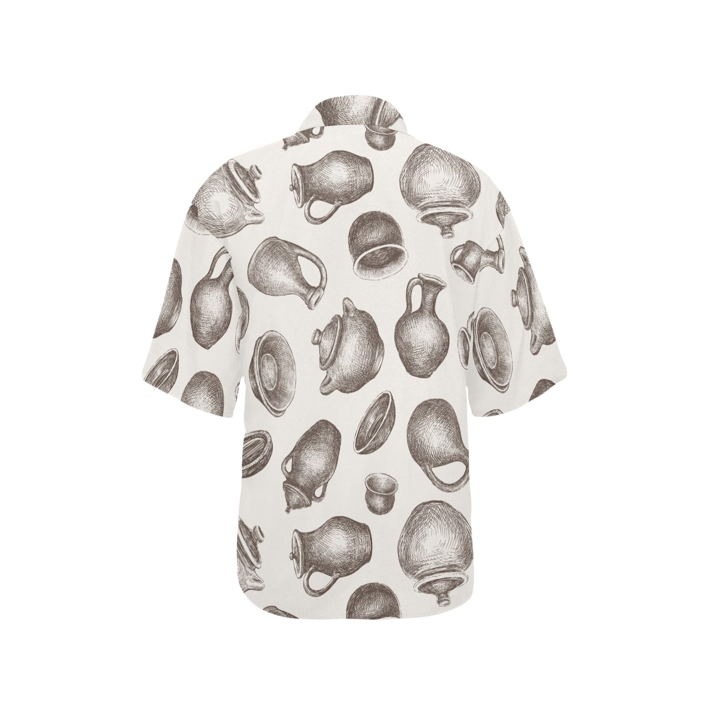 Pottery Pattern Print Design A01 Women's Hawaiian Shirt