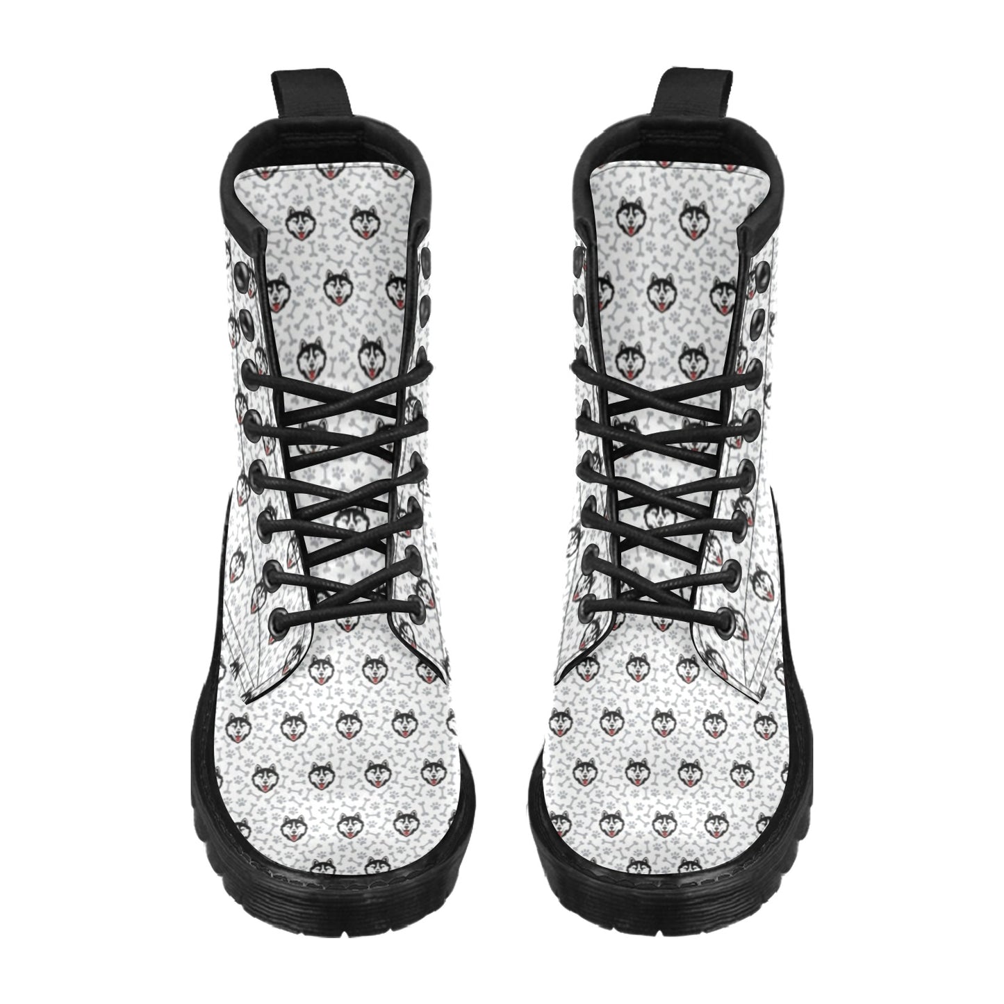 Siberian Huskies Print Design LKS305 Women's Boots