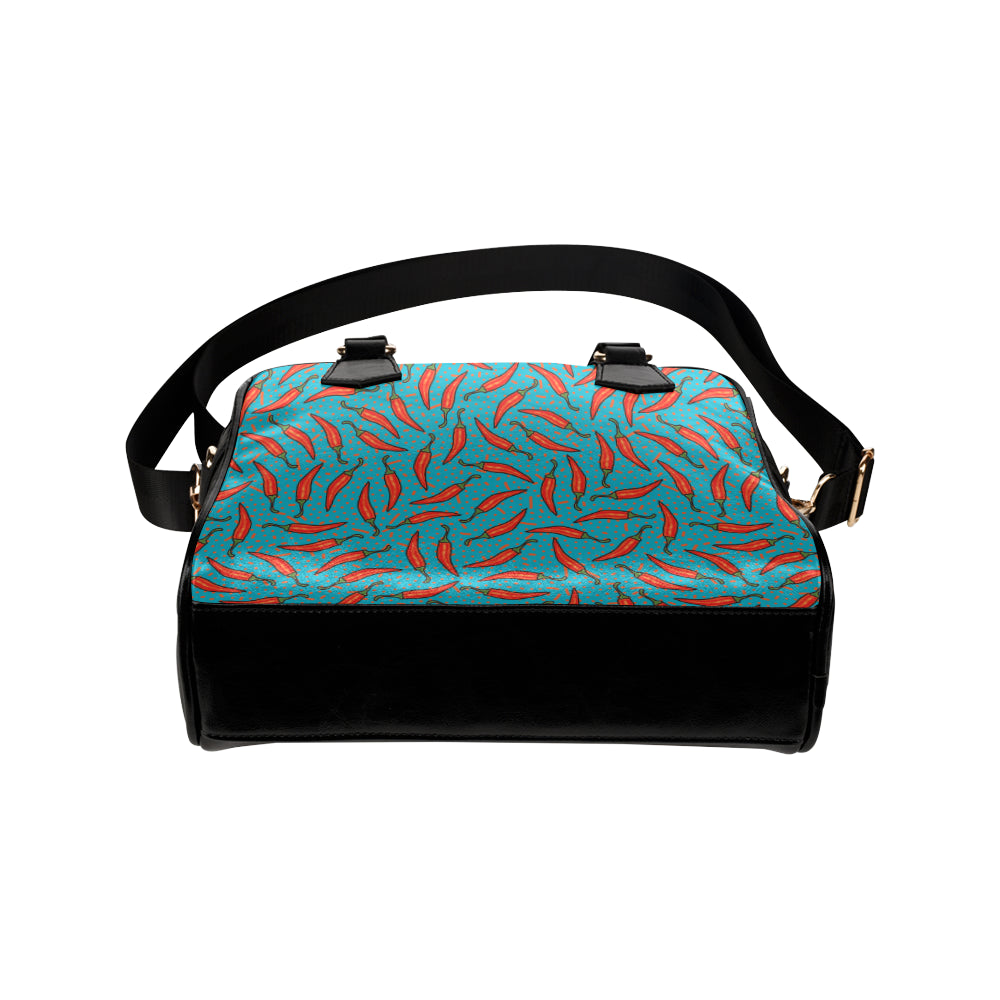 Chilli Pepper Pattern Print Design 05 Shoulder Handbag