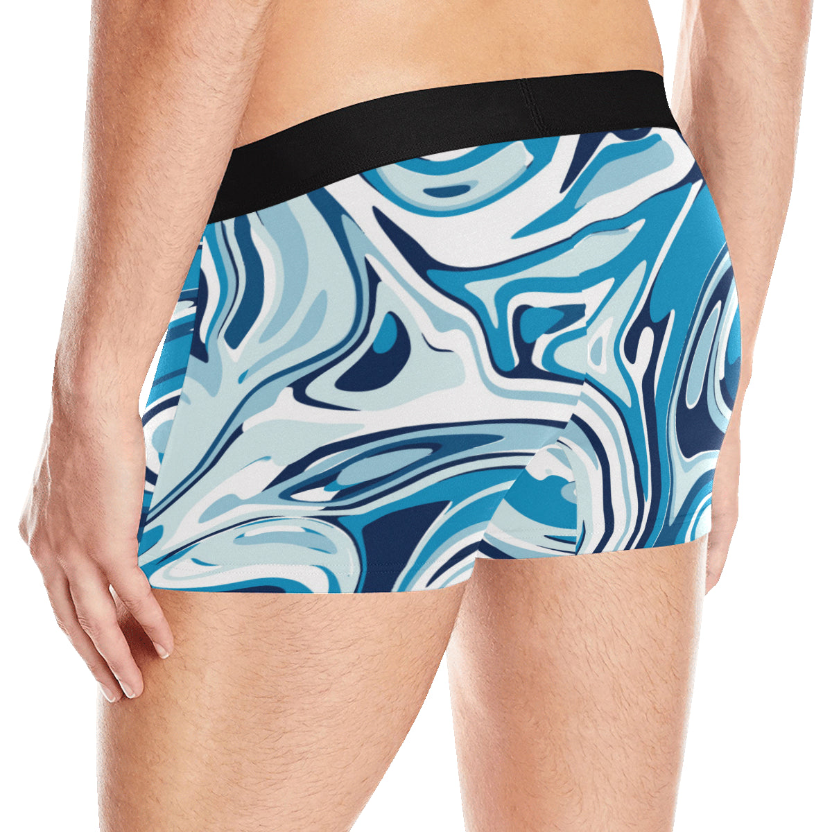Liquid Pattern Print Design 05 Men's Boxer Briefs
