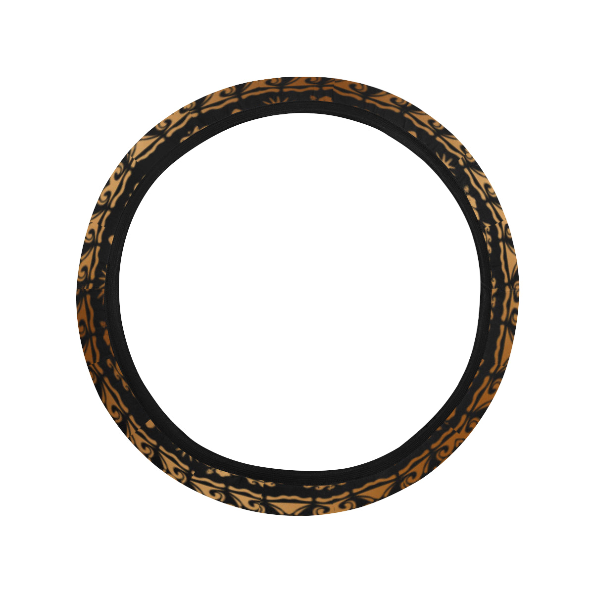 Tribal Sea turtle Polynesian Hawaiian Steering Wheel Cover with Elastic Edge