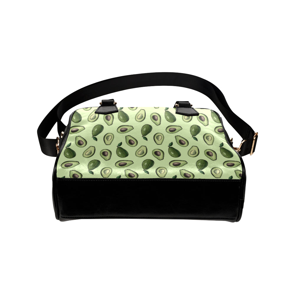 Avocado Pattern Print Design 02 Shoulder Handbag