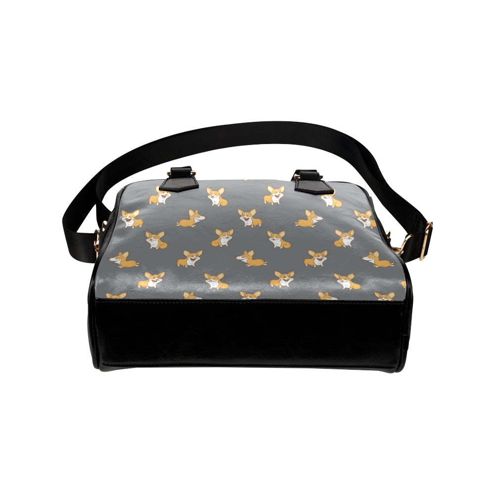 Pembroke Welsh Corgis Pattern Print Design A02 Shoulder Handbag