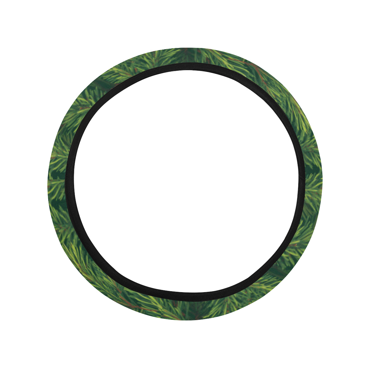 Christmas Tree Pattern Print Design 02 Steering Wheel Cover with Elastic Edge
