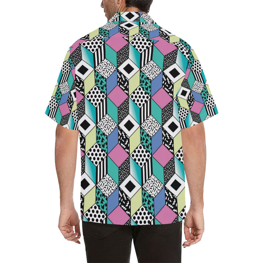 90s Pattern Print Design 3 Men's Hawaiian Shirt