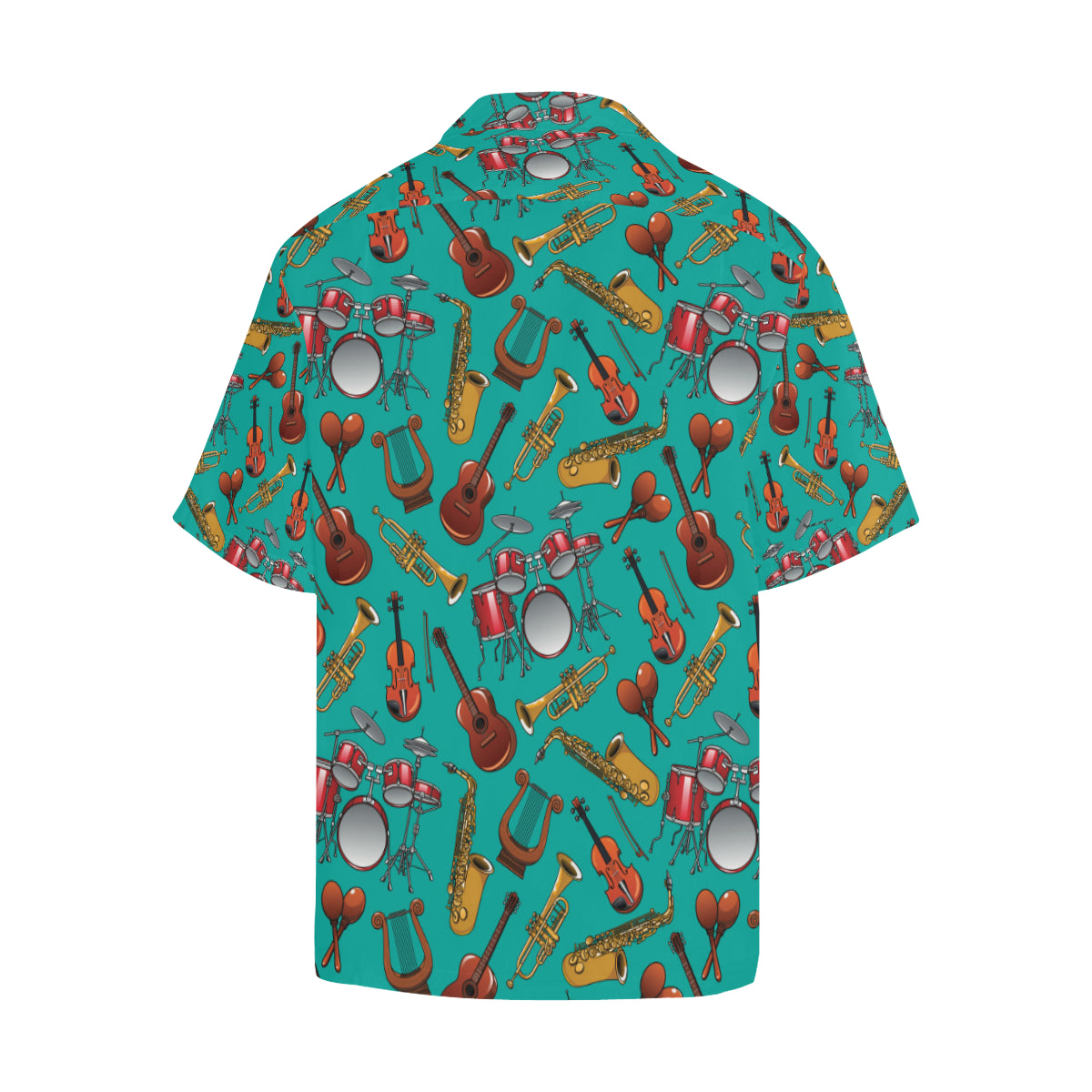 Drum Set Pattern Print Design 01 Men's Hawaiian Shirt