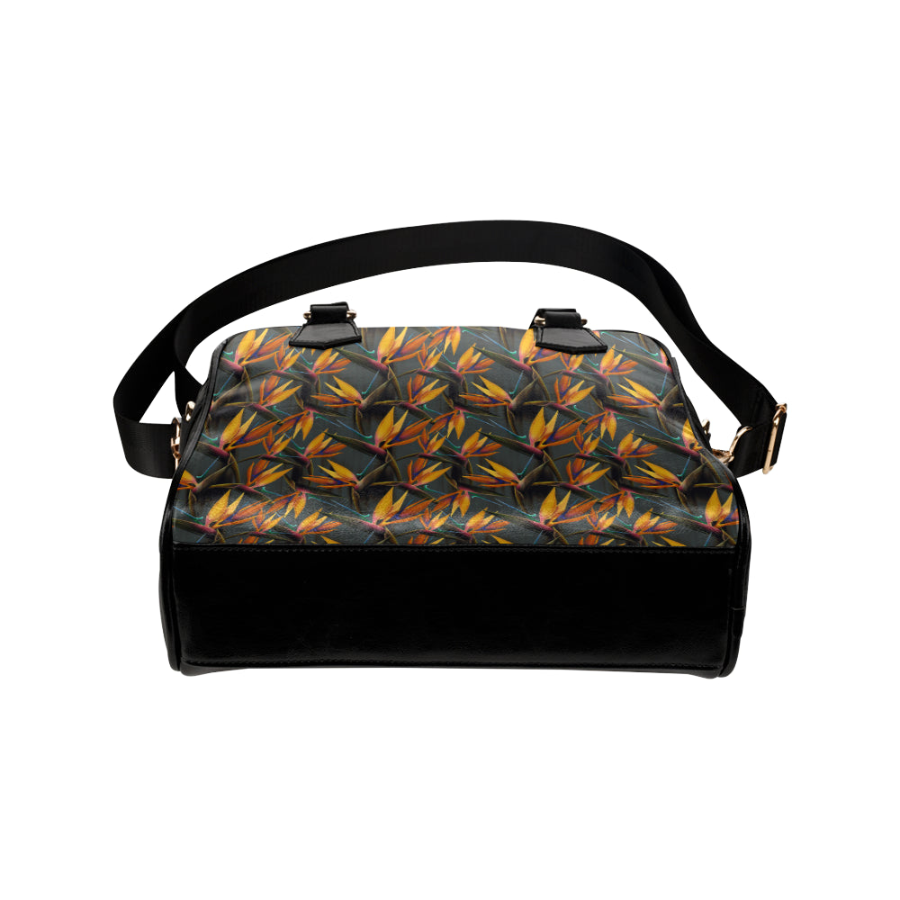Bird Of Paradise Pattern Print Design 01 Shoulder Handbag