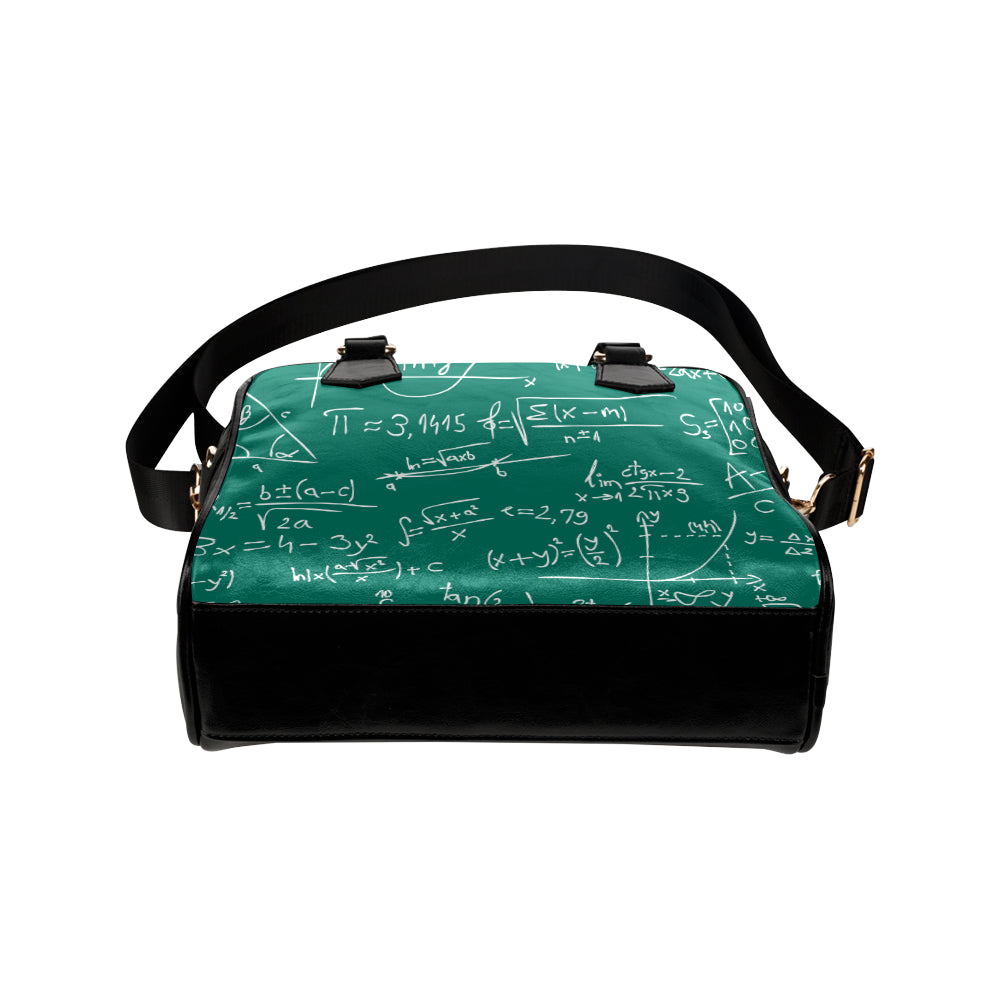 Math Pattern Print Design 01 Shoulder Handbag
